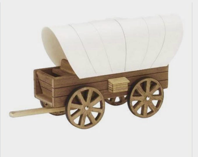 Dollhouse Miniature Wooden Covered Wagon Kit. 1:12 Scale - Etsy