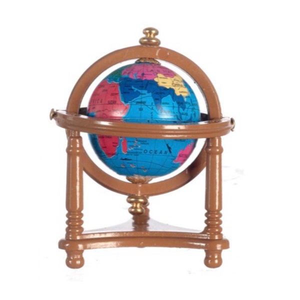 Dollhouse Miniature Globe.  1:12 Scale