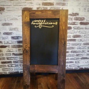 Chalkboard sign Easel | Sandwich board | Double sided chalk board sign | Free Shipping | A Frame Outdoor Chalkboard Sign | Fast shipping