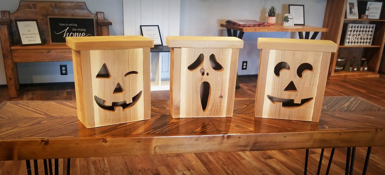Wooden Cedar Pumpkin Lanterns CNC Cut Free Shipping Fall Etsy