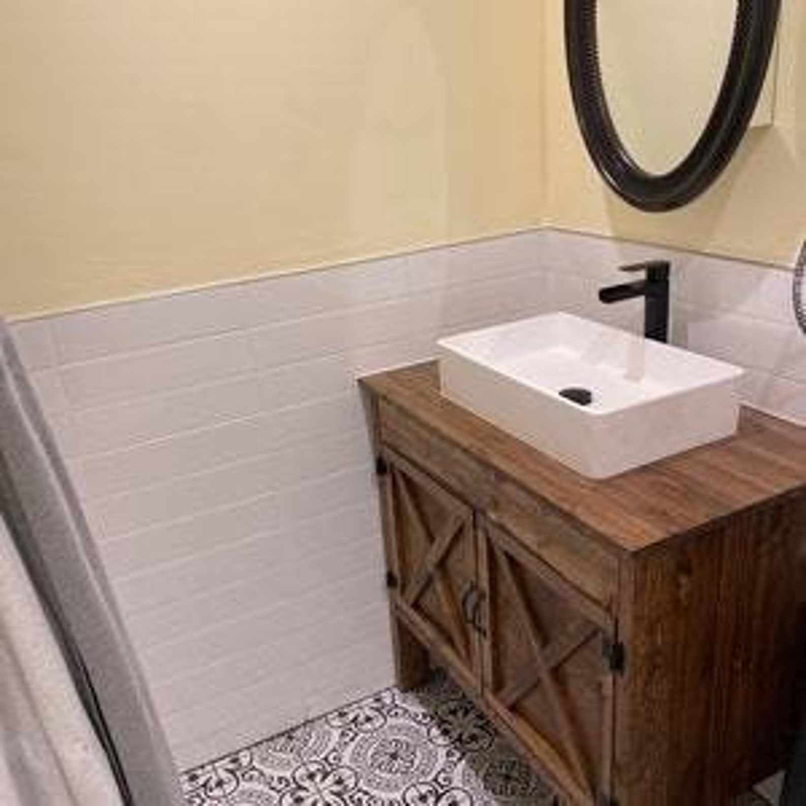 Rustic Barn Door Bathroom Vanity Free Shipping Farmhouse Vanity - Etsy