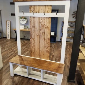 Narrow hall tree bench hotsell