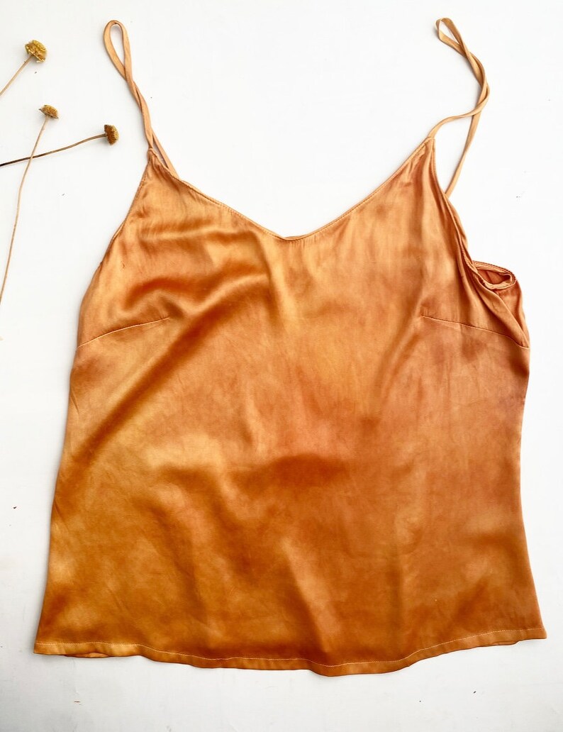 Naturally Dyed Silk Camisole Botanically Dyed Pure Silk Etsy UK