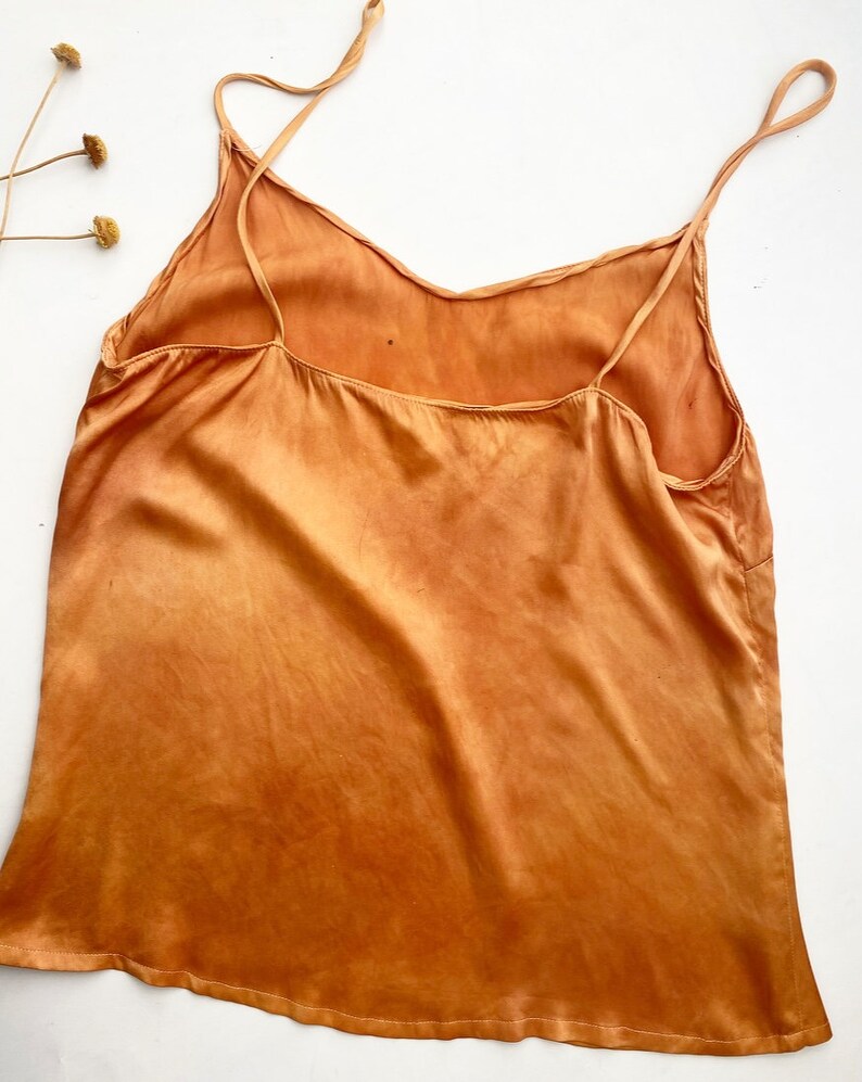 Naturally Dyed Silk Camisole Botanically Dyed Pure Silk Etsy UK