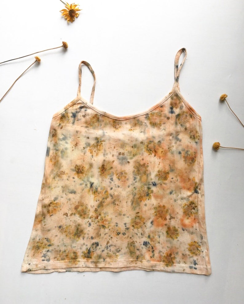 Botanical Block Print Cotton Tank Top main image 1