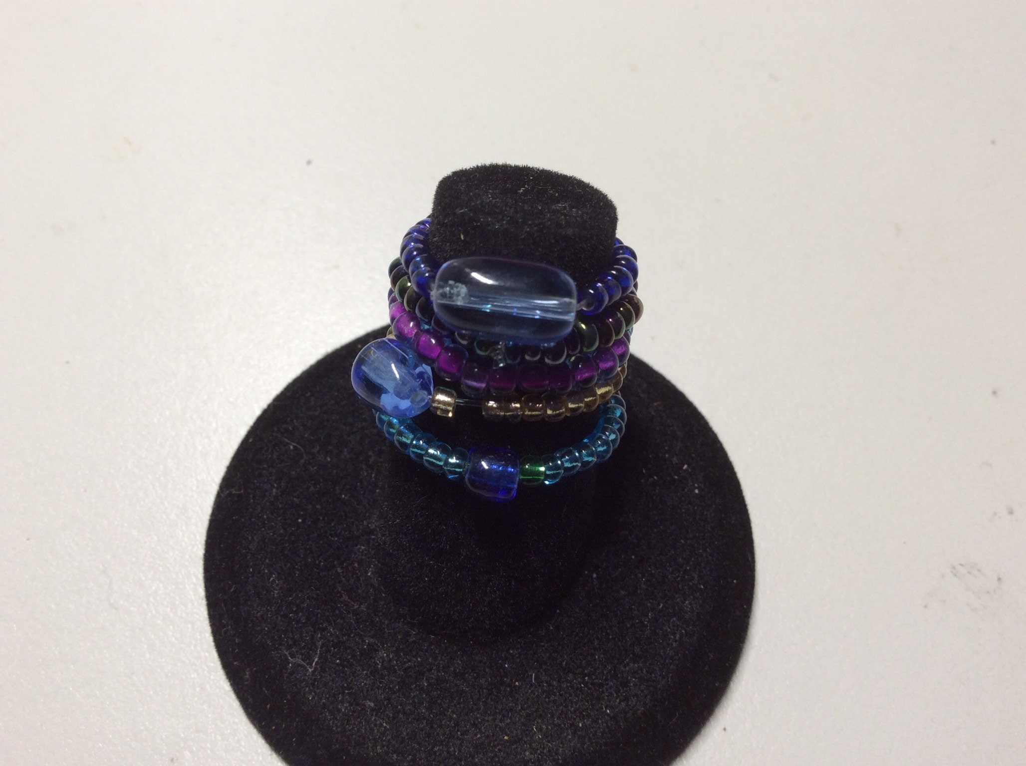 Set of 5 seed bead toe rings stretch toe rings beaded toe or Etsy