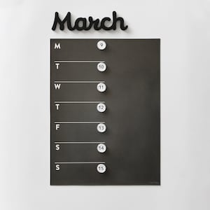 Fridge Calendar Weekly Magnetic Calendar Number Magnets Sold