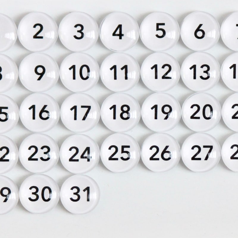 Safe Number Magnets Number Magnets - Etsy