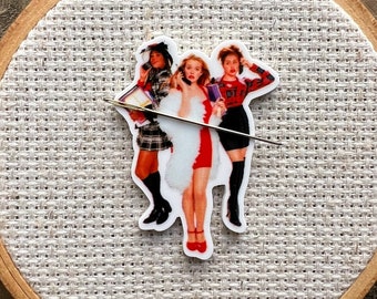 Valley Girl Needle Minder - 90s Needle Minder - Movie Cross Stitch - Movie Needle Minder - Funny Needle Minder- I Love the 90s Cross Stitch