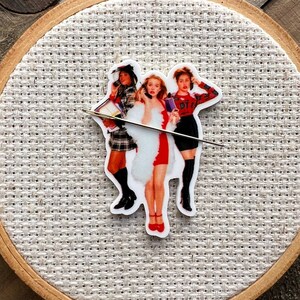 Valley Girl Needle Minder - 90s Needle Minder - Movie Cross Stitch - Movie Needle Minder - Funny Needle Minder- I Love the 90s Cross Stitch
