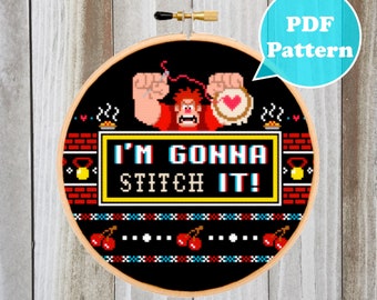 I'm Gonna Stitch It Cross Stitch Pattern - Video Game Cross Stitch Pattern - Modern Cross Stitch Sampler- Movie Cross Stitch - Funny Stitch