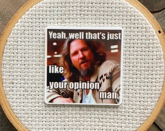 Dude Needle Minder - 90s Movie Cross Stitch - Meme Needle Minder - Dude Cross Stitch Magnet - 90s Needle Minder - Funny Needle Minder