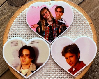 90s Teen Needle minder - YOUR CHOICE - Retro Cross Stitch - Tv Needle Minder - Heart Cross Stitch - Tv Cross Stitch - Heart Needle Minder