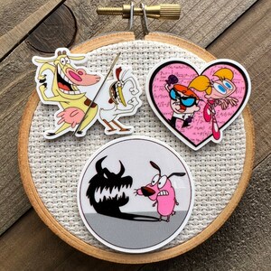 90er Jahre Cartoon Nadel minder - DEINE WAHL - 90er Jahre Cartoon Kreuzstich - Retro Needle Minder - 90er Kreuzstich - Herz Kreuzstich Hund