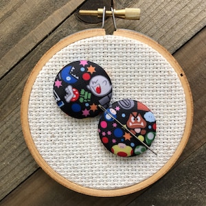 Videospiel Needle Minder SET - Wendespiel Nadel Minir - Videospiel Kreuzstich Magnet - Kawaii Needle Minder - Cartoon Nadel Minir Set