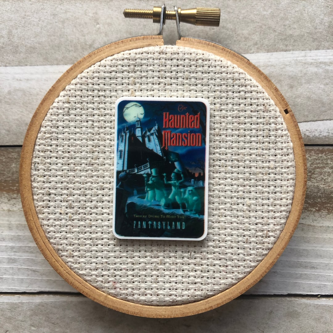 Haunted House Needle Minder Spooky Cross Stitch Ghost Needle Minder