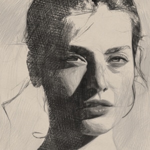 Custom Pencil Portraits DIGITAL, Personalised Hand Drawn Graphite Portraits , Custom Color Pencil Drawing, Pencil Drawing from photo