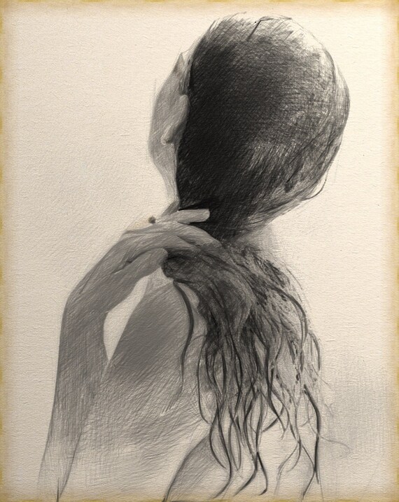 Custom Expressive Figure Study Personal Graphite Sketch Etsy