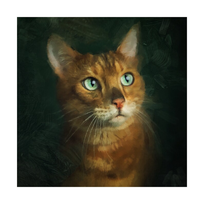 Custom made Pet Portrait Custom dog portrait An unique gift for pet lovers Pet cat portrait Custom pet painting