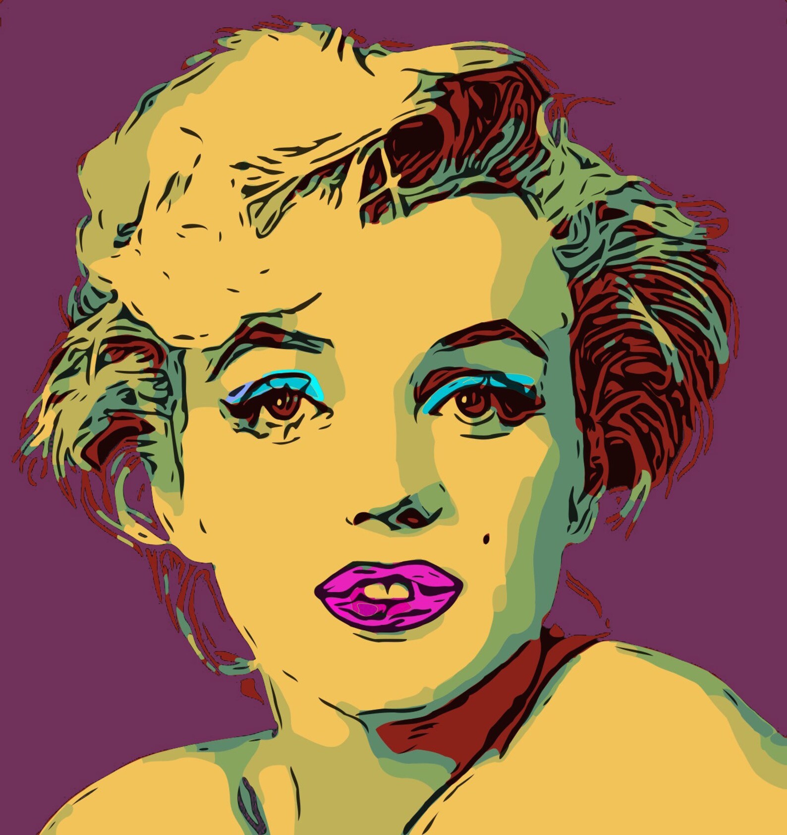 Custom Pop Art Portrait From Your Photo Personal Pop Art - Etsy