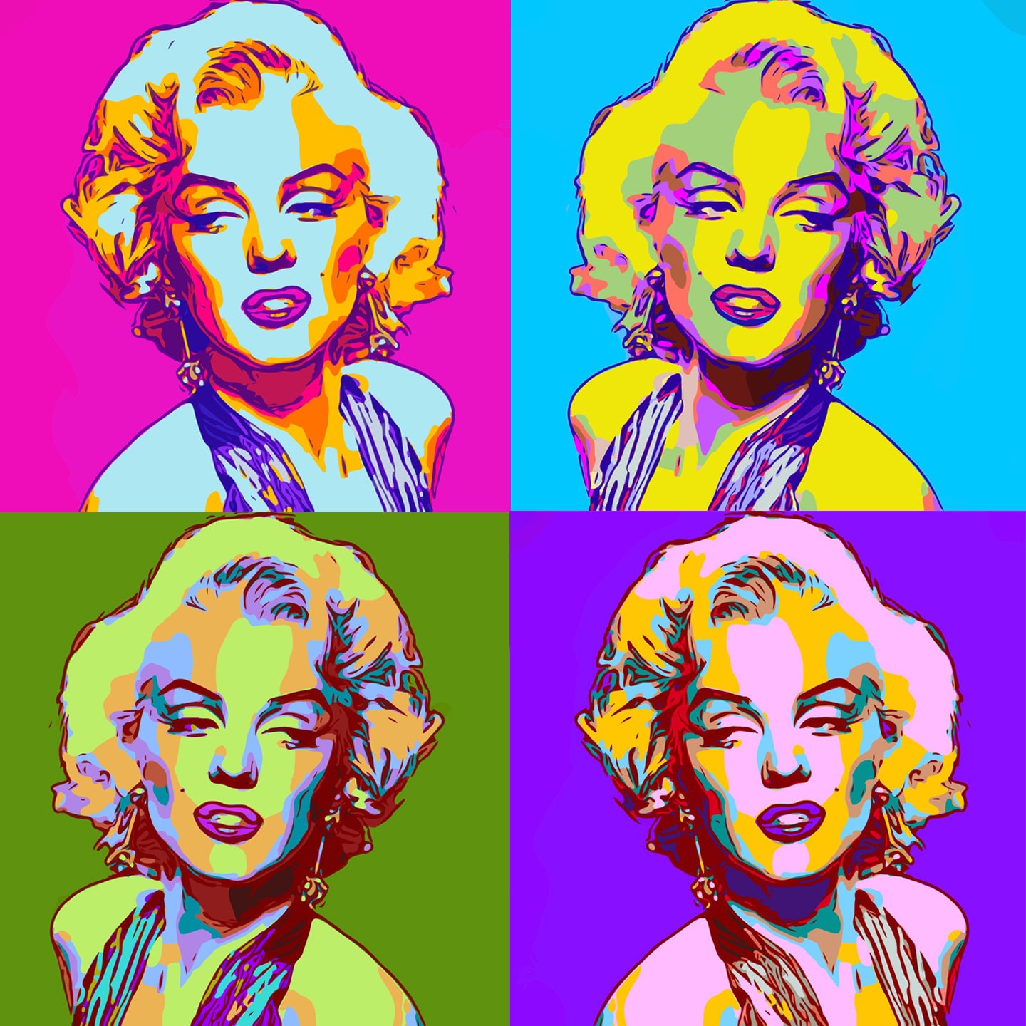 Custom Pop Art Portrait from your Photo Customised pop art Etsy