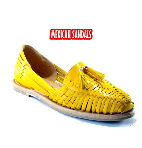 mustard color huaraches