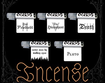 INCENSE Perfume Oil Sample Pack - Incense Scents - 5 Unique Fragrances - Vegan & Cruelty Free