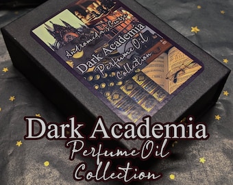 Dark Academia Gift Box - Rollerball Perfume Oil - Vegan & Cruelty Free