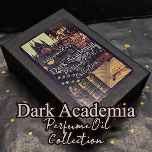 Dark Academia-geschenkdoos - rollerbalparfumolie - veganistisch en dierproefvrij
