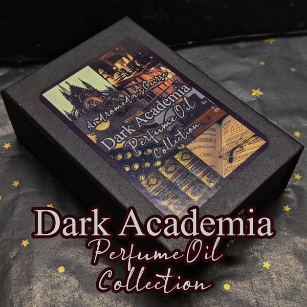 Dark Academia Gift Box - Rollerball Perfume Oil - Vegan & Cruelty Free