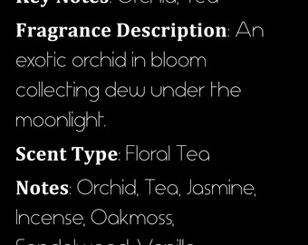 Bat Orchid Orchid, Black Tea Rollerball Perfume Oil Vegan