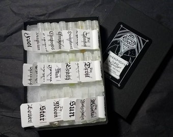 Tarot Perfume Complete Sample Set - 22 Different Fragrances - Vegan - Gift Set - The Major Arcana Collection