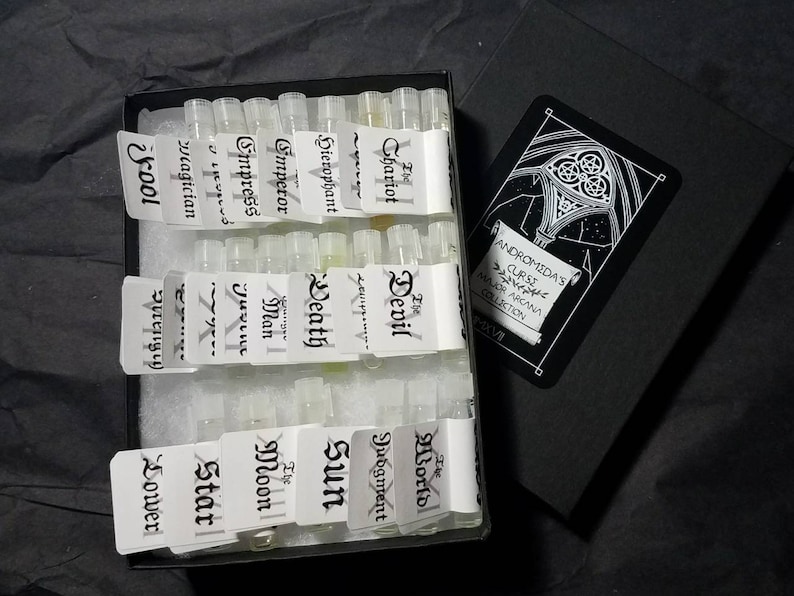 Tarot Perfume Complete Sample Set 22 Different Fragrances Vegan & Cruelty Free Gift Set The Major Arcana Collection image 1