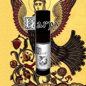 Harpy - Moss, Wet Stone, Amberwood - Rollerball Perfume Oil - Vegan & Cruelty Free - Bestiary Collection Part II