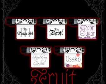 フルーツパフュームオイルサンプルパック - フルーティーな香り - 5種類のユニークな香り - ヴィーガン＆クルエルティフリー