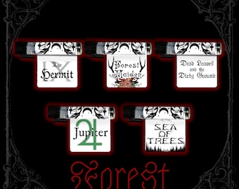 FOREST Perfume Oil Curated Sample Pack - Forest Scents - 5 Unique Fragrances - Vegan & Cruelty Free