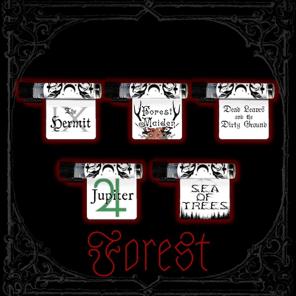 FOREST Perfume Oil Sample Pack - Forest Scents - 5 Unique Fragrances - Vegan & Cruelty Free