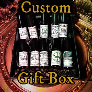 Customizable Gift Box - Rollerball Perfume Oil - 5ml Rollerball Bottles - Gift Set - Vegan & Cruelty Free