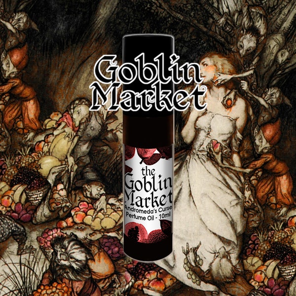 The Goblin Market - Frutas dulces, almizcle sensual - Aceite de perfume Rollerball - Vegano y libre de crueldad