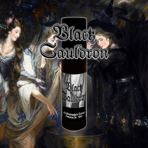 Black Cauldron - Smoke, Dried Plants, Oakmoss - Rollerball Perfume Oil - Vegan & Cruelty Free