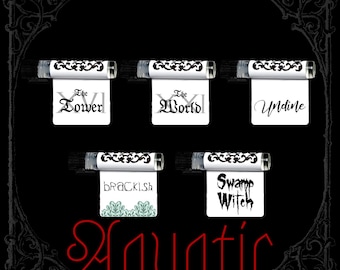 AQUATIC Perfume Oil Sample Pack - Aquatic Scents - 5 Unique Fragrances - Vegan & Cruelty Free