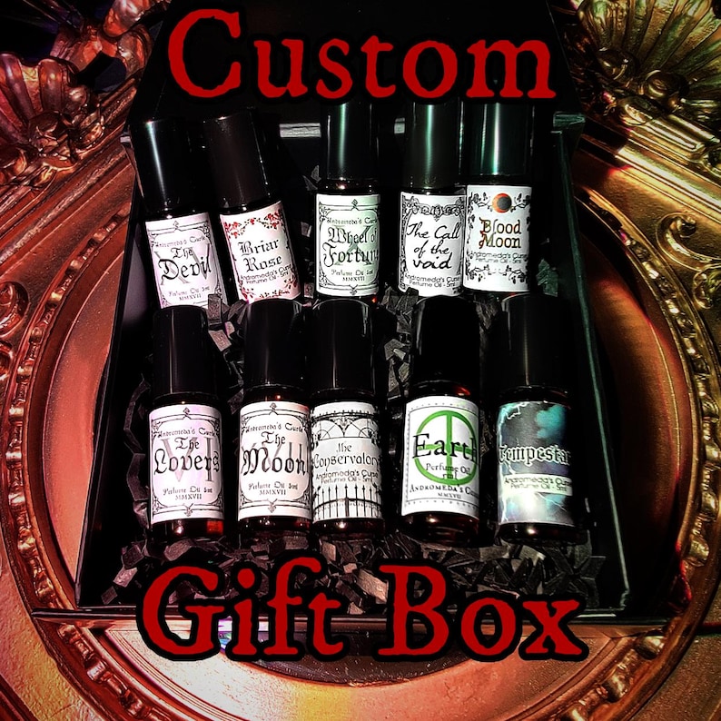 Customizable Gift Box - Rollerball Perfume Oil - 5ml Rollerball Bottles - Gift Set - Vegan & Cruelty Free image 1