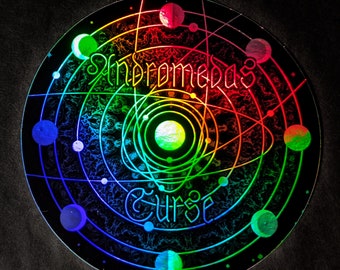 Andromeda's Curse Holographic Sticker 3"x 3"