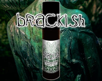 Brackish - Cypress, Sea Salt, Rain - Rollerball Perfume Oil - Vegan & Cruelty Free