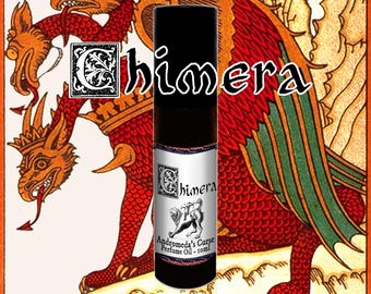 Quimera - Chocolate especiado, palo santo, vainilla - Aceite perfumado en roll-on - Vegano y sin crueldad animal - Colección Bestiario Parte I