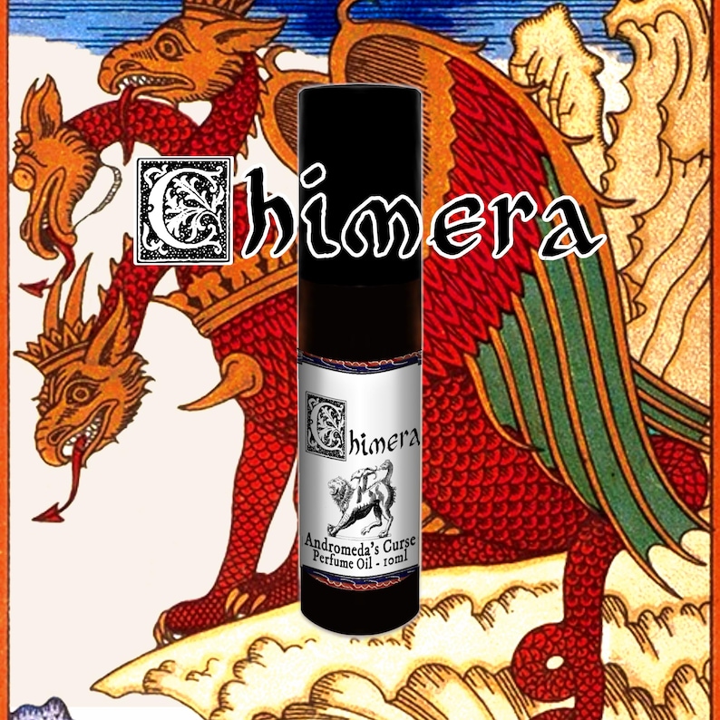 Chimera - Spiced Chocolate, Palo Santo, Vanilla - Rollerball Perfume Oil - Vegan & Cruelty Free - Bestiary Collection Part I image 1
