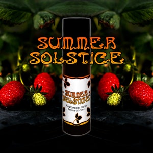 Summer Solstice - Ripe Strawberries, Green Grass - Rollerball Perfume Oil - Vegan & Cruelty Free