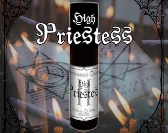 High Priestess - Incense, Dragons Blood, Moss - Rollerball Perfume Oil - Vegan & Cruelty Free - Major Arcana Collection