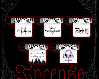INCENSE Perfume Oil Sample Pack - Incense Scents - 5 Unique Fragrances - Vegan & Cruelty Free