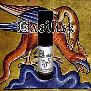 Basilisk - Moss, Wormwood, Incense - Rollerball Perfume Oil - Vegan & Cruelty Free - Bestiary Collection Part I